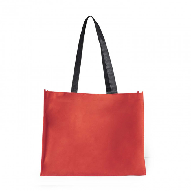 SAC NON TISSE PERSONNALISABLE BI COULEUR 'SALIM' - rouge