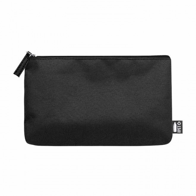 TROUSSE POCHETTE PERSONNALISEE EN RPET 'KUNSY' - noir
