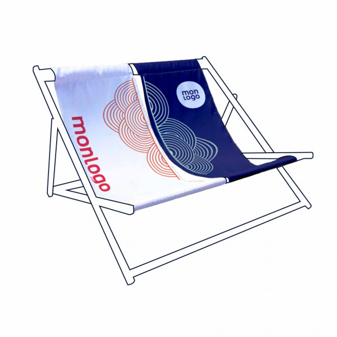 TOILE REMPLACEMENT DOUBLE PERSONNALISABLE 'DOBLO' - écru