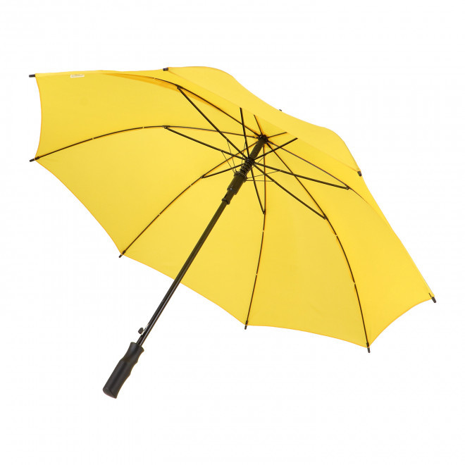 PARAPLUIE PERSONNALISE MANCHE DROIT A OUVERTURE AUTOMATIQUE 'BELLSHILL' - jaune