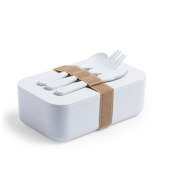 LUNCH BOX PERSONNALISABLE 1L 'DOSTU' - blanc