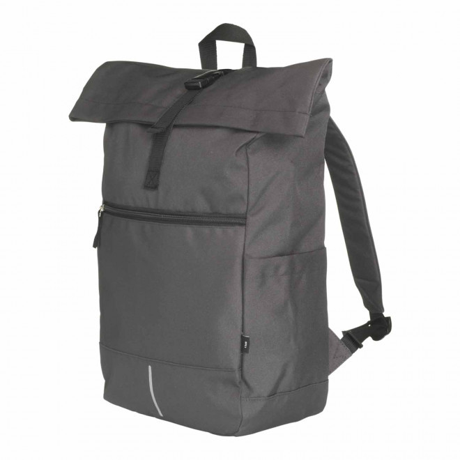SAC A DOS ROLLTOP RPET PERSONNALISABLE 'ROLLAX' - gris