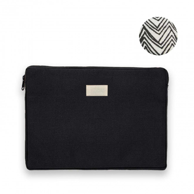 HOUSSE PERSONNALISABLE TAILLE M STUDIO BY HINDBAG 'LEO' - noir