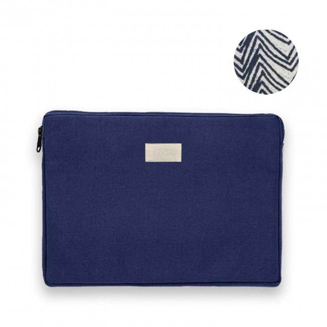 HOUSSE PERSONNALISABLE TAILLE M STUDIO BY HINDBAG 'LEO' - marine