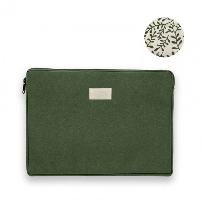 HOUSSE PERSONNALISABLE TAILLE M STUDIO BY HINDBAG 'LEO' - olive