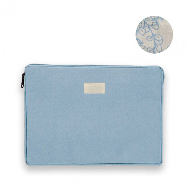 HOUSSE PERSONNALISABLE TAILLE M STUDIO BY HINDBAG 'LEO' - azur