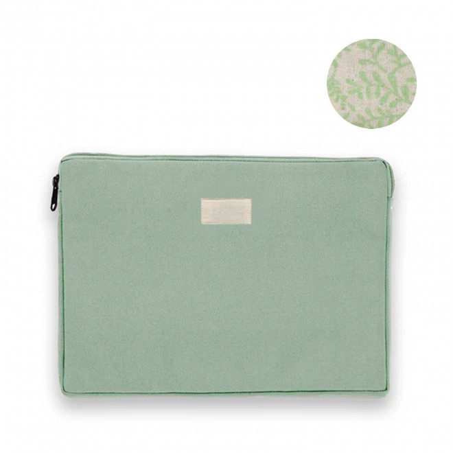 HOUSSE PERSONNALISABLE TAILLE M STUDIO BY HINDBAG 'LEO' - vert d'eau