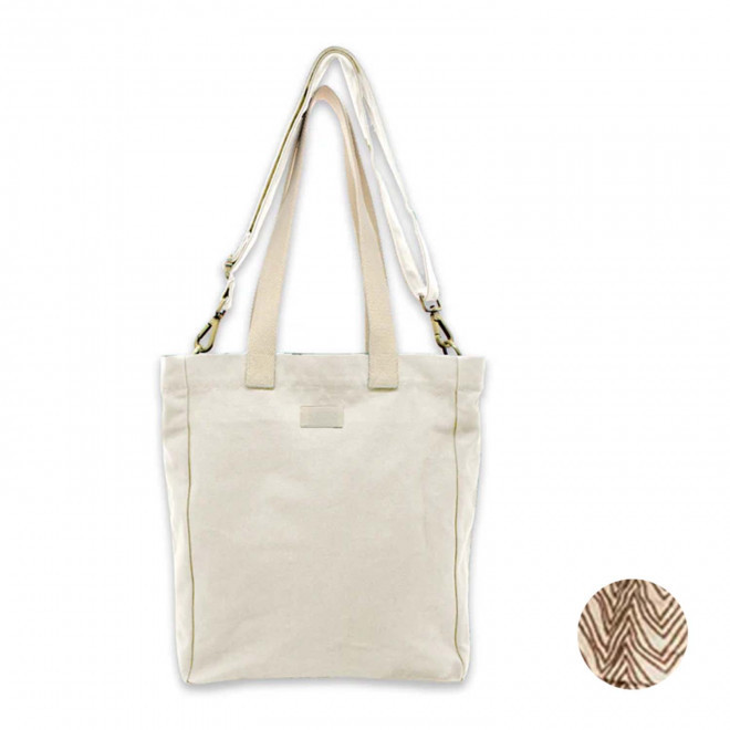 SAC CABAS STUDIO BY HINDBAG 'EVAN' - écru