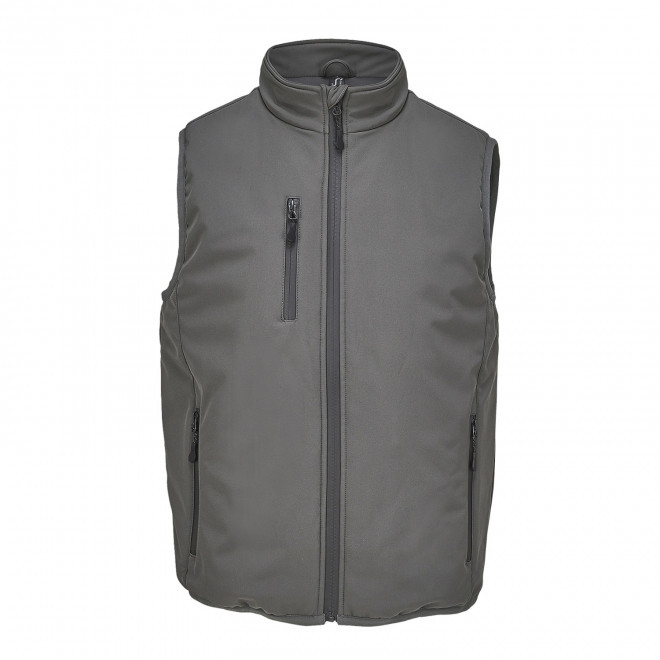 SOFTSHELL MIXTE PERSONNALISABLE 'FALCON PADDED BW' - gris anthracite