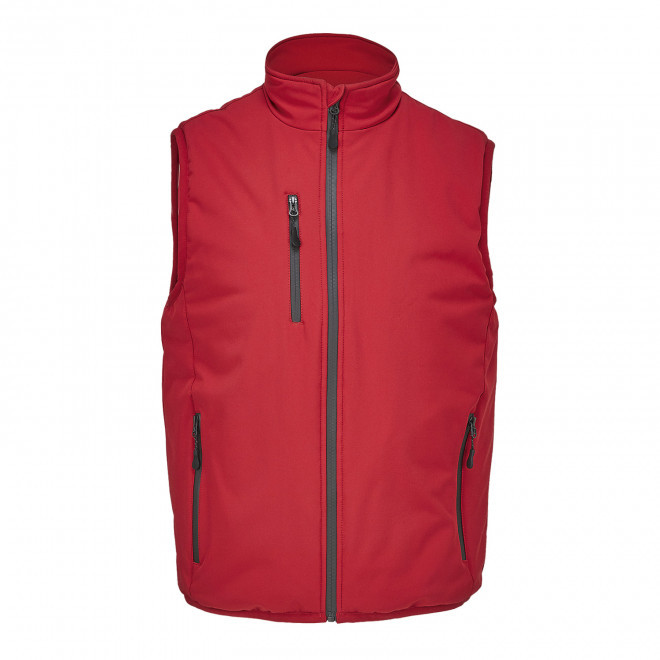 SOFTSHELL MIXTE PERSONNALISABLE 'FALCON PADDED BW' - rouge