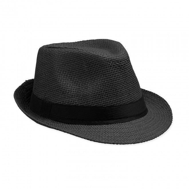 CHAPEAU PERSONNALISABLE 'COBOCHIC PAILLE COLOR' - noir