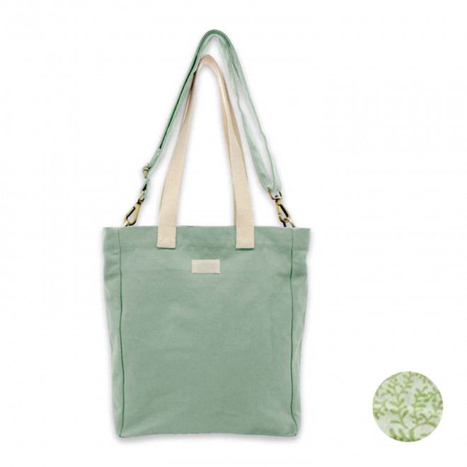 SAC CABAS STUDIO BY HINDBAG 'EVAN' - vert d'eau
