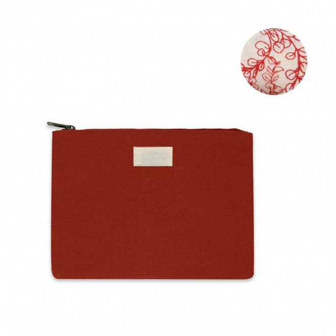 POCHETTE PERSONNALISABLE TAILLE S HINDBAG 'COLETTE' - brique