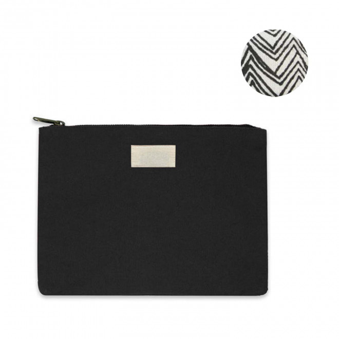POCHETTE PERSONNALISABLE TAILLE M HINDBAG 'COLETTE' - noir