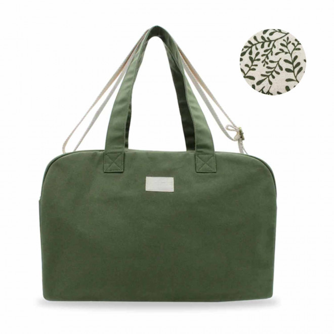 SAC WEEK-END PERSONNALISABLE STUDIO BY HINDBAG 'HUGO' - olive