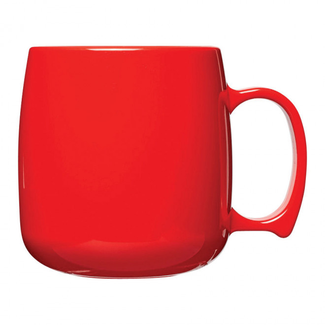 MUG PERSONNALISÉ EN PLASTIQUE CLASSIC 300 ML 'PAKTI' - rouge