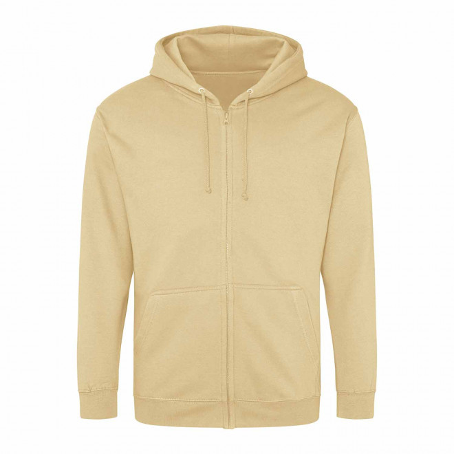 SWEAT ZIPPÉ PERSONNALISÉ À CAPUCHE HOMME 'CLUN' - sable