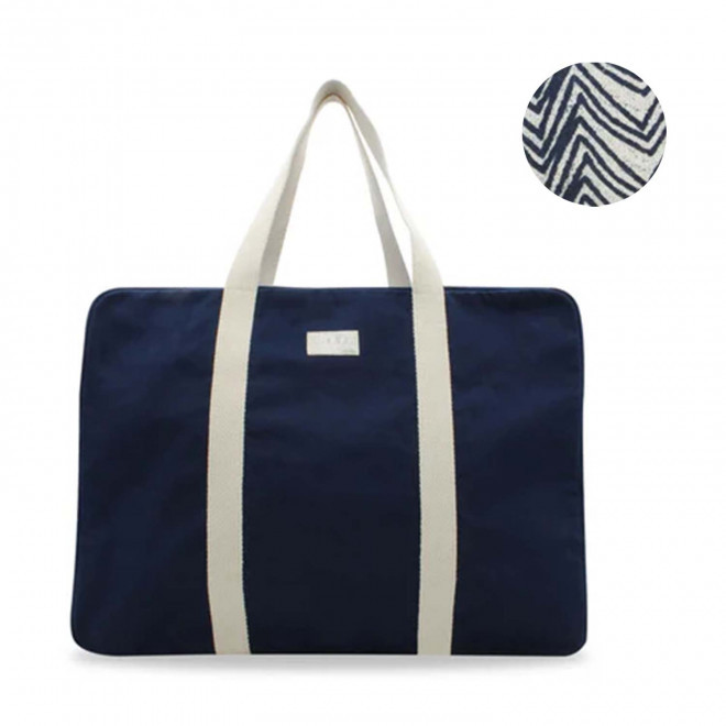 SAC VOYAGE PERSONNALISABLE STUDIO BY HINDBAG 'GABRIEL' - marine
