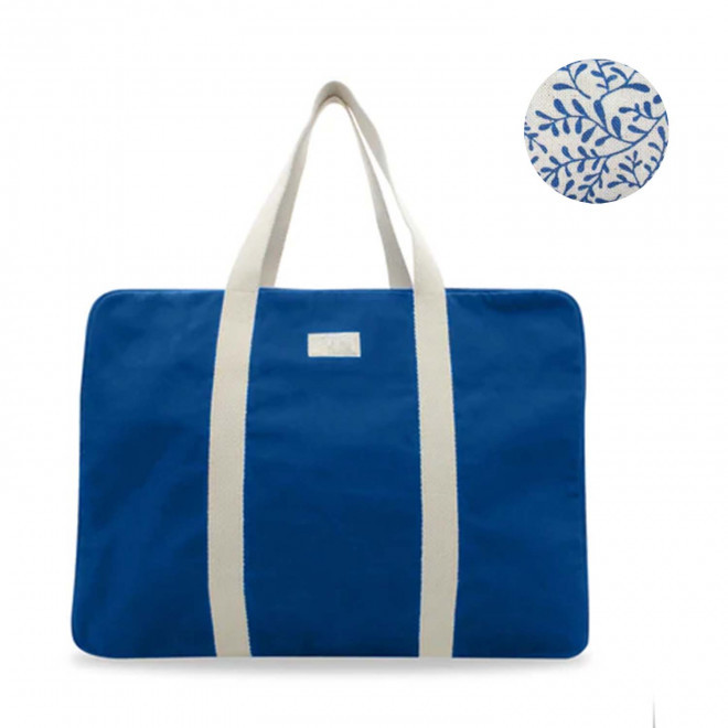 SAC VOYAGE PERSONNALISABLE STUDIO BY HINDBAG 'GABRIEL' - bleu roi