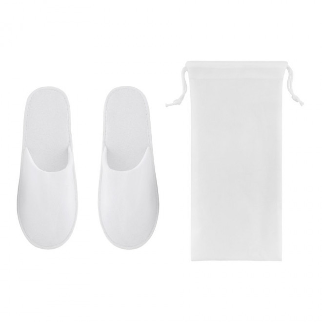 CHAUSSONS PERSONNALISÉS HÔTEL 'SLIPPY' - blanc