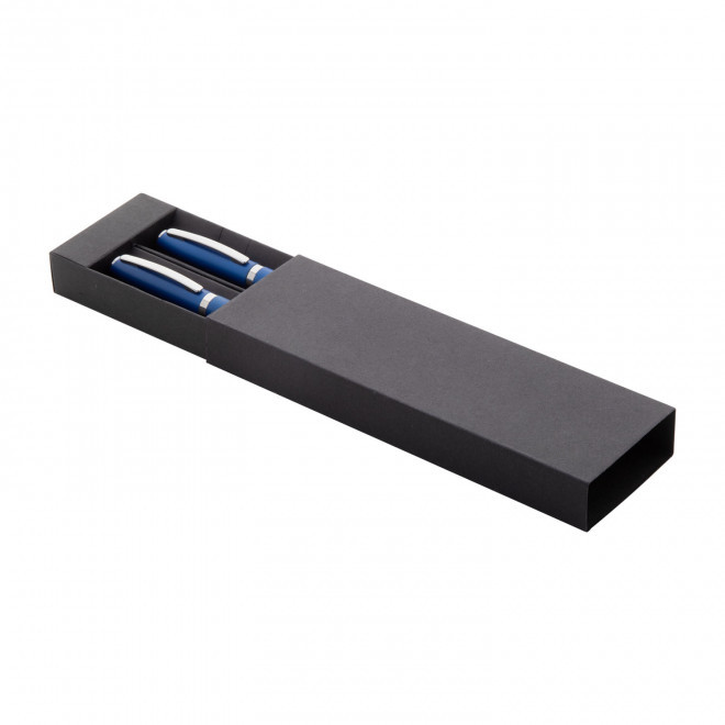 PARURE DE STYLO PERSONNALISEE 'ROBILLE' - bleu