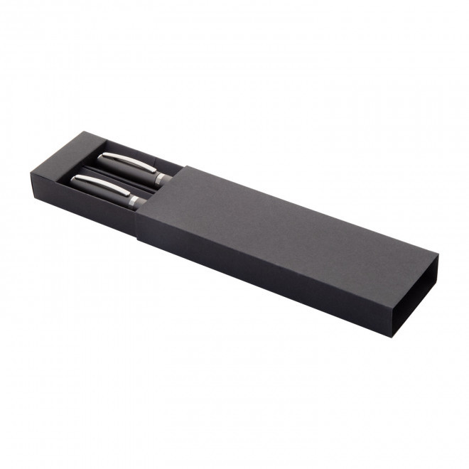 PARURE DE STYLO PERSONNALISEE 'ROBILLE' - gris