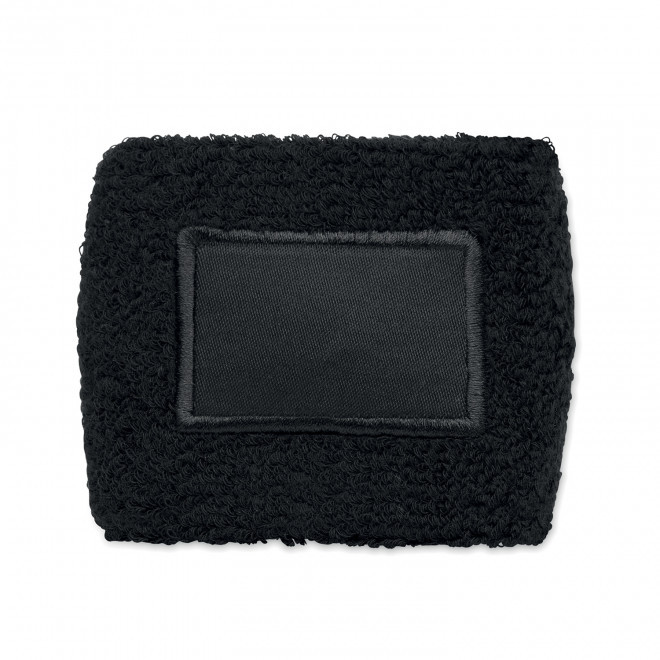 BRACELET EPONGE PERSONNALISABLE 'CASY CARRE' - noir