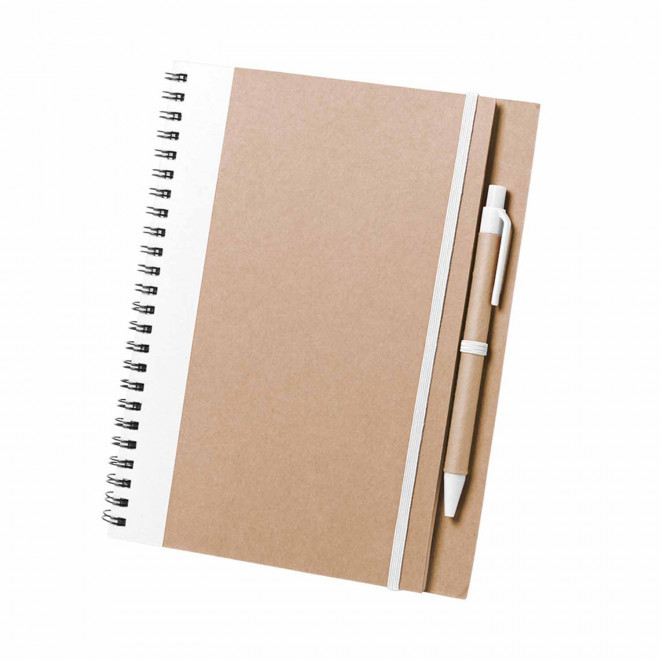 CARNET A SPIRALES NON LIGNE PERSONNALISABLE 'BIG RAMSES' - blanc