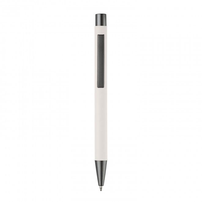 STYLO MINE BLEUE PERSONNALISABLE 'SOFTLY'  - blanc