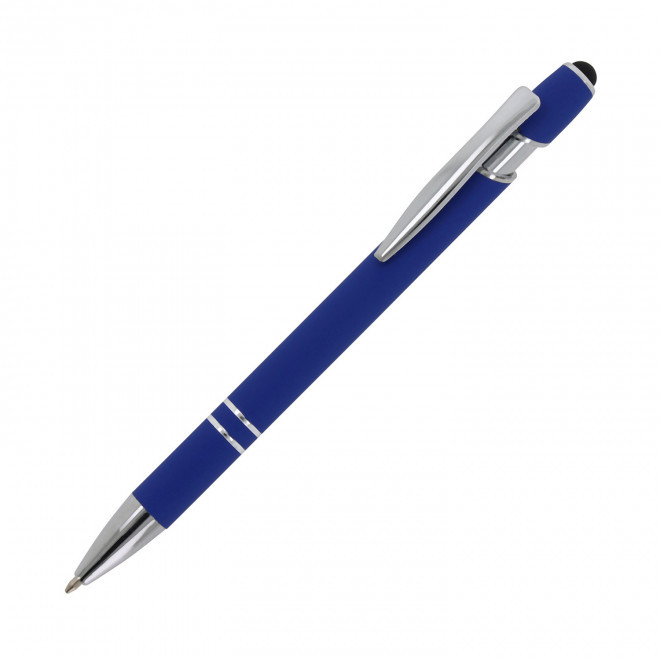 STYLO EN METAL MINE BLEUE PERSONNALISABLE 'PRINCY' - bleu