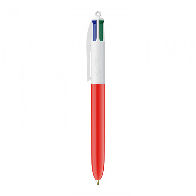 EXPRESS 72H - STYLO 4 COULEURS PERSONNALISÉ BIC® 'CLASSIQUE' - rouge