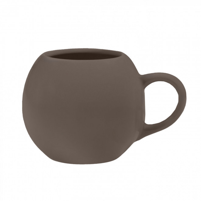 MUG CERAMIQUE MIE 420ML PERSONNALISABLE 'MODLY' - marron mat