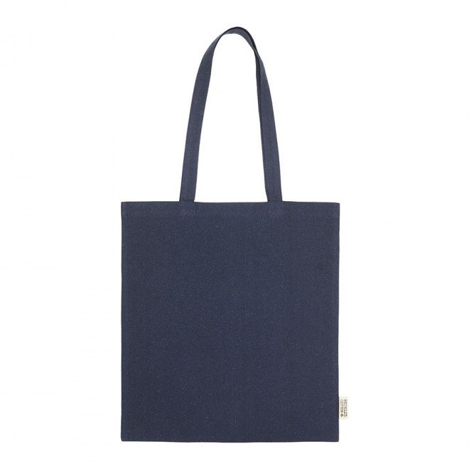 SAC COTON RECYCLE PERSONNALISABLE 120 G/M2  A 180 G/M2 'JAVA'' - bleu marine