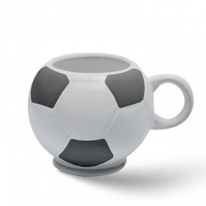 MUG BALLON DE FOOT MIE 320ML PERSONNALISABLE 'FOTY' - blanc mat