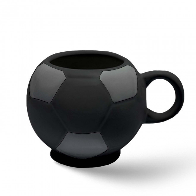 MUG BALLON DE FOOT MIE 320ML PERSONNALISABLE 'FOTY' - noir mat