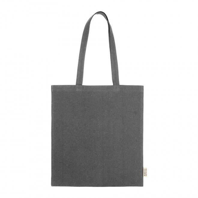 SAC COTON RECYCLE PERSONNALISABLE 120 G/M2  A 180 G/M2 'JAVA'' - gris