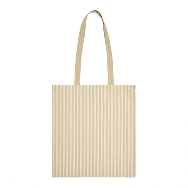 TOTE BAG PERSONNALISABLE RAYÉ 'HYDRA' - blanc/jaune