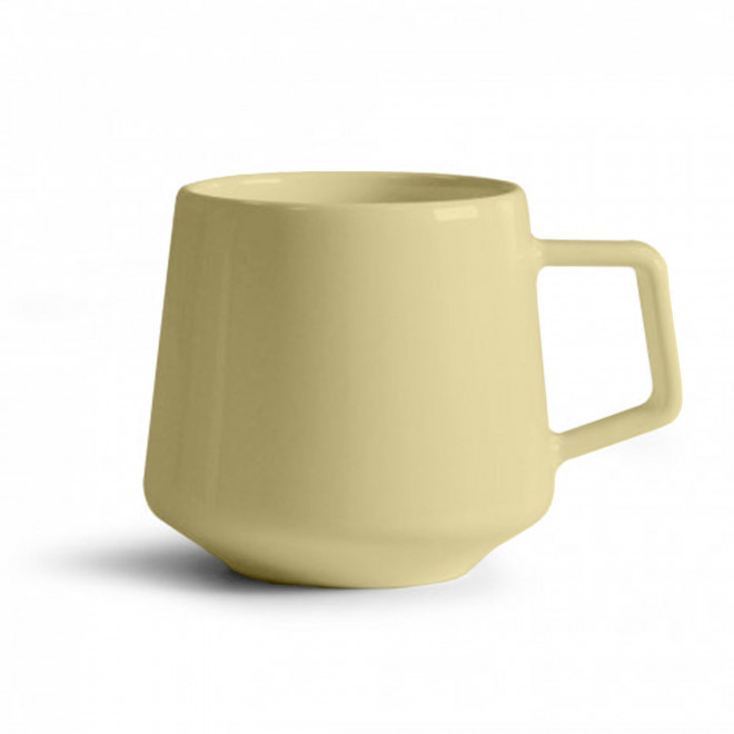 MUG CERAMIQUE MIE 260ML PERSONNALISABLE 'CAYL' - jaune pâle
