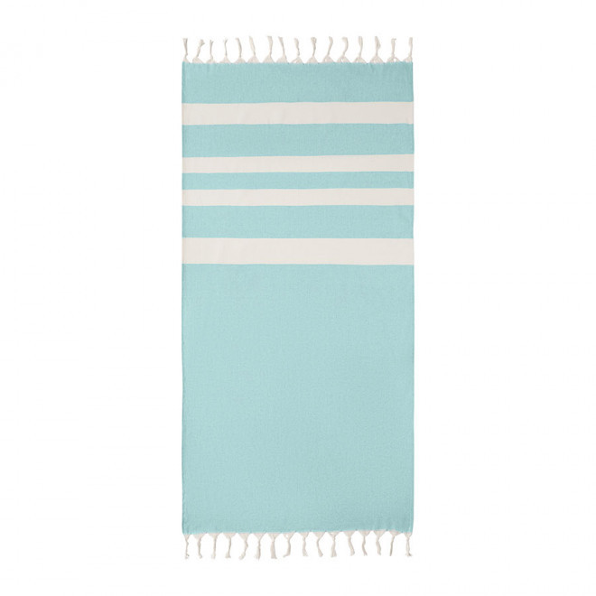FOUTA PERSONNALISÉE 'HORTENSE 140'  - turquoise