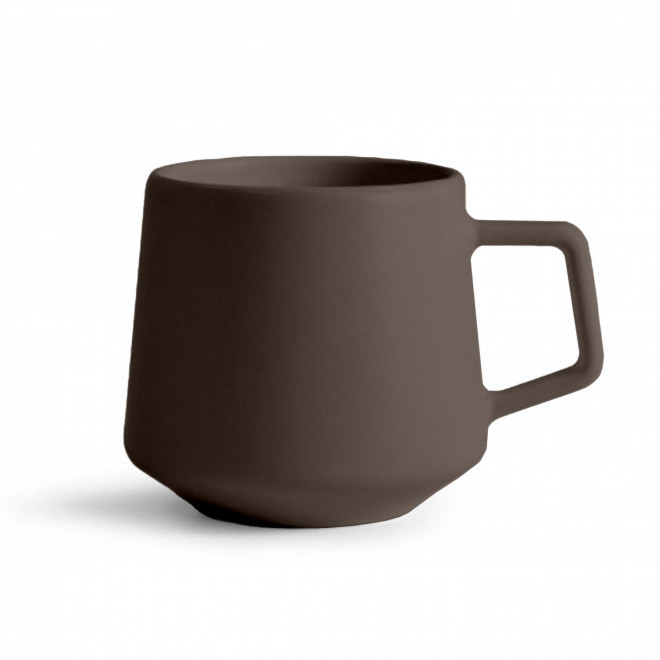 MUG CERAMIQUE MIE 260ML PERSONNALISABLE 'CAYL' - marron mat