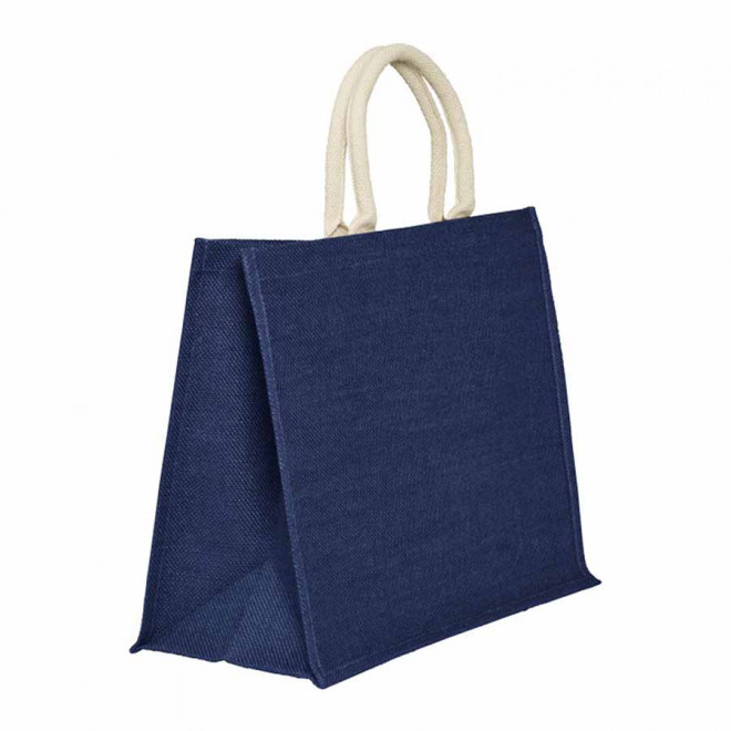 CABAS PERSONNALISABLE EN JUTE 'KOS' - marine