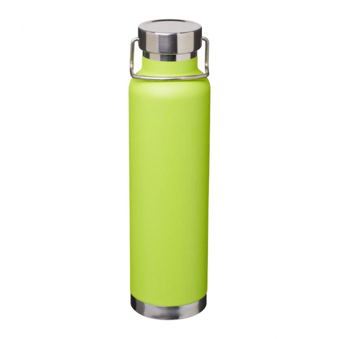 BOUTEILLE ISOTHERME PERSONNALISÉE 650ML 'ISAAC'  - vert citron