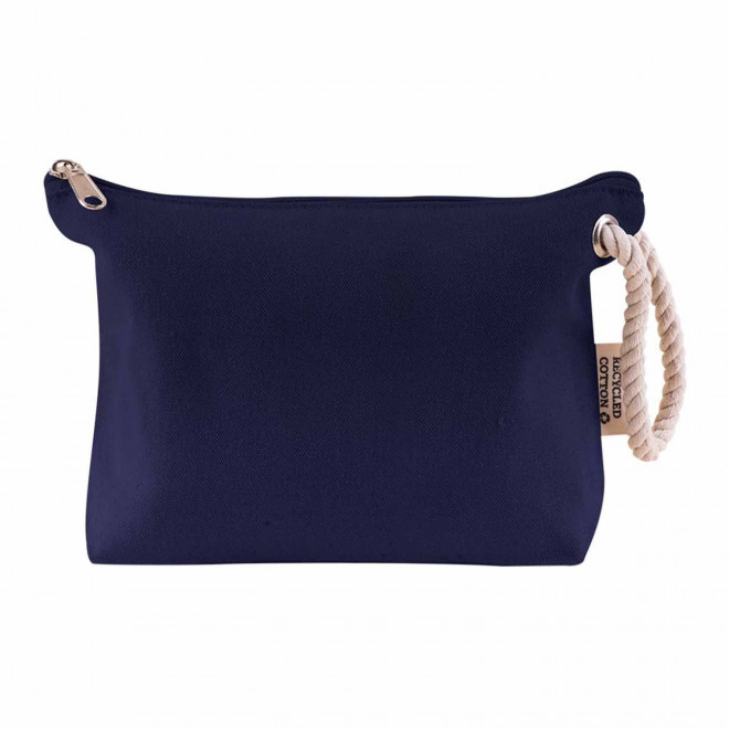 TROUSSE DE TOILETTE RECYCLE PERSONNALISABLE 'MILIE' - bleu
