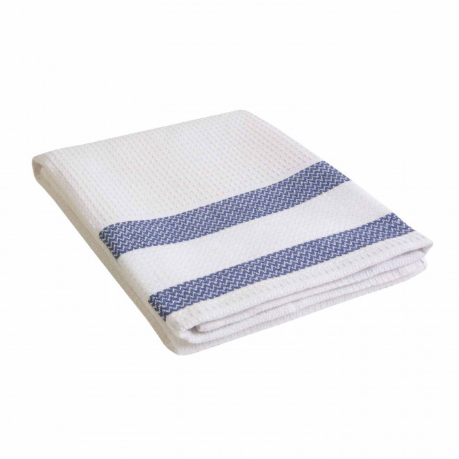 TORCHON CUISINE COTON PERSONNALISE 80GR/M2 'COTY' - bleu