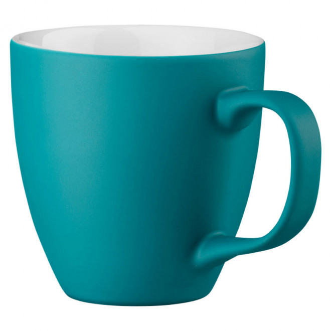 MUG PERSONNALISÉ EN PORCELAINE 450ML 'CORTADO' - turquoise