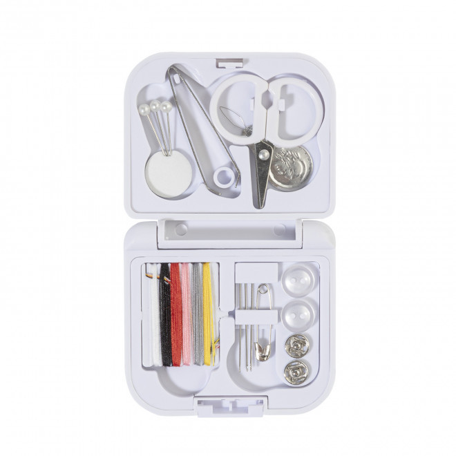 KIT DE COUTURE ETUI RECYCLE PERSONNALISABLE 'REPARO' - blanc