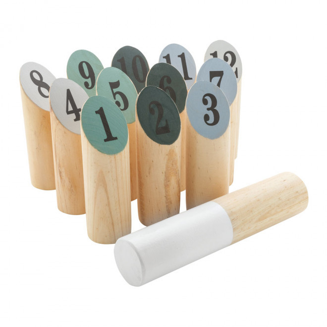 JEU DE QUILLES SCANDINAVES PERSONNALISÉ 'XENDI' - bois