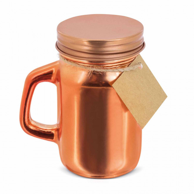 BOUGIE PARFUMEE PERSONNALISEE POT CUIVRE 'CANNELIA' - cuivre