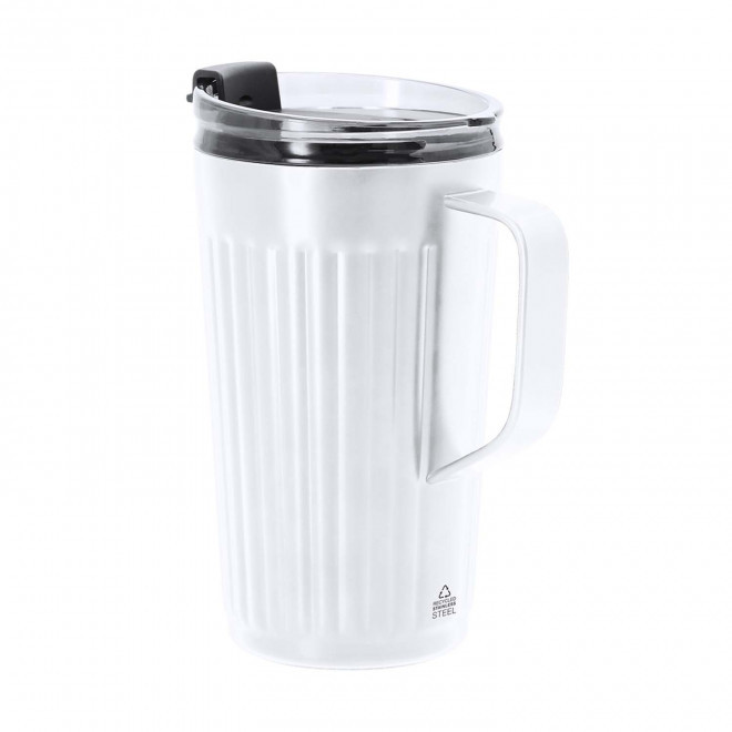 MUG THERMIQUE PERSONNALISABLE 'LUCIA' - blanc