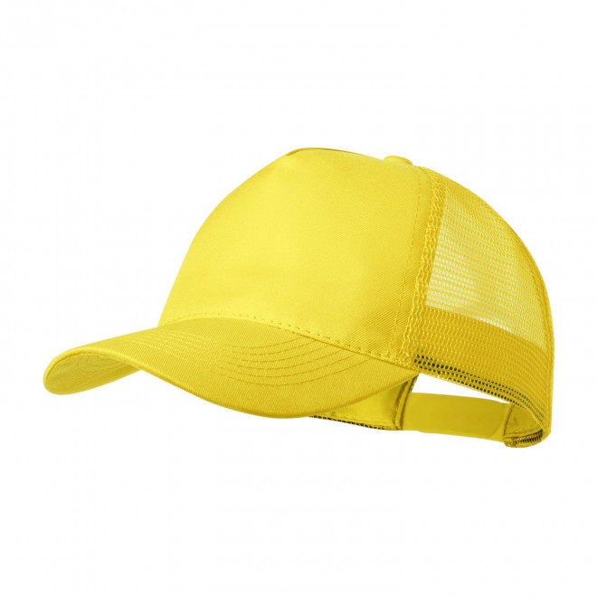 CASQUETTE FILET PERSONNALISE 'ESSENTIAL MESH POLYESTER' - jaune
